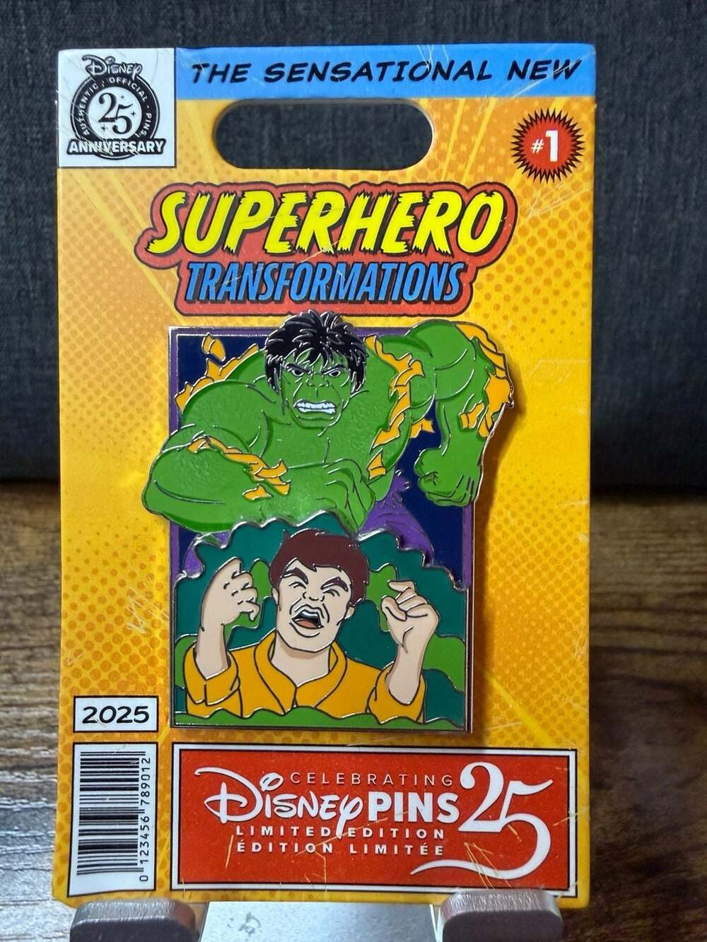 2025 Disney Parks Marvel Superhero Transformations Hulk Bruce Banner LE Pin